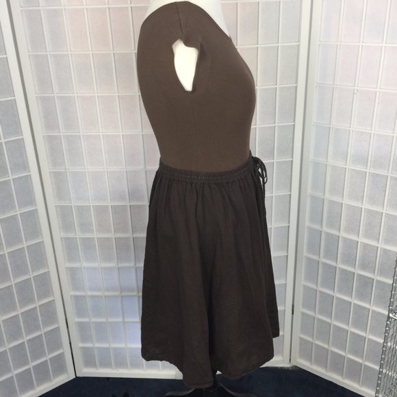 ModBod Brown Cap Sleeved Shirt S NWOT - Picture 2 of 7